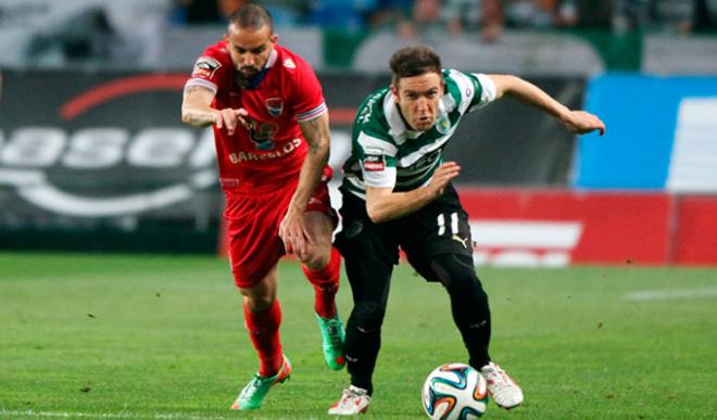 Capel, en un partido con el Sporting de Portugal.