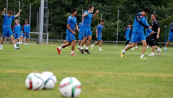 Fidalgo ha convocado a toda la plantilla. (Foto: Realoviedo.es).