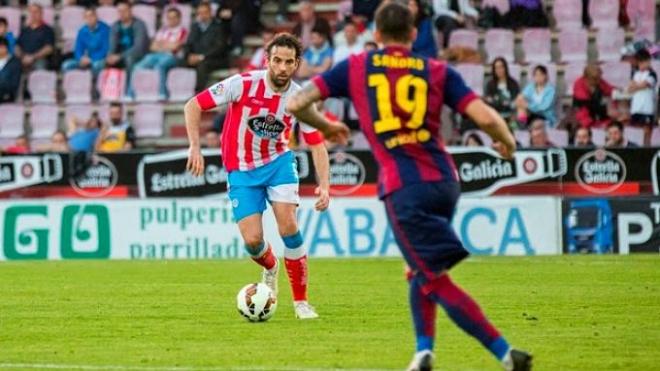 El madrileño en un partido de la pasada campaña con el Barça B.