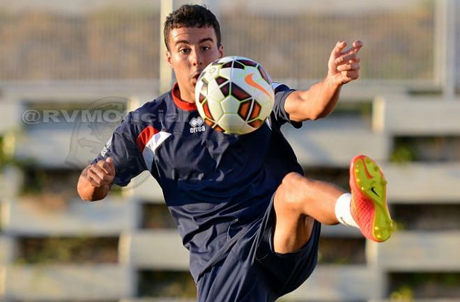 El futbolista del equipo madrileño en un entrenamiento.