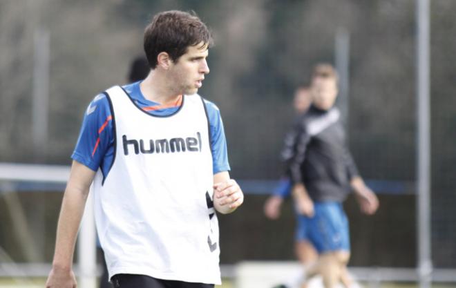 El riojano en un entrenamiento. (Foto: Lorena Francos).