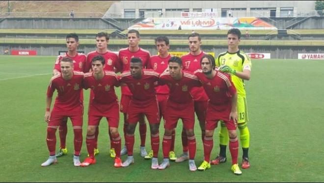 Cristian, con la sub18. (FOTO: realoviedo.es).