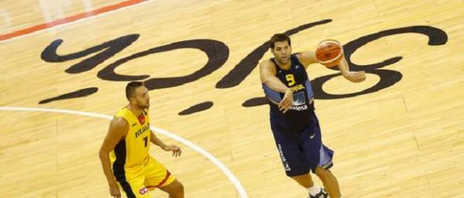 Felipe Reyes, en un instante del partido jugado en Gijón.