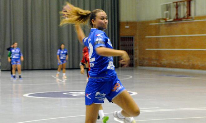 Sara García, en un partido. (FOTO: OBF).