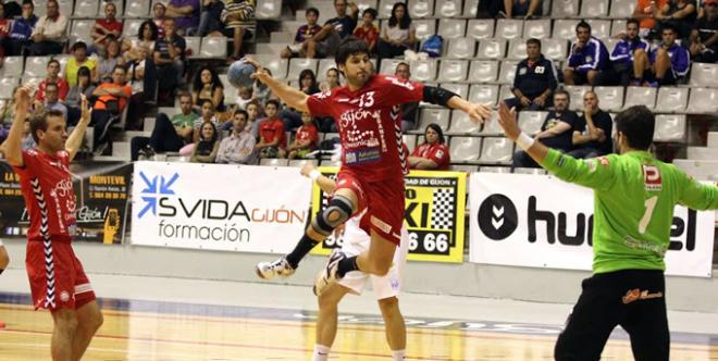 Maxi Cancio, en el último partido en El Palacio. (FOTO: ABGJ).