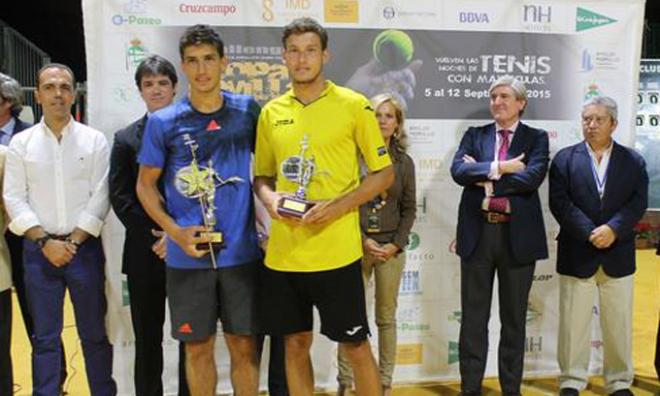 Pablo Carreño, en la entrega de premios.