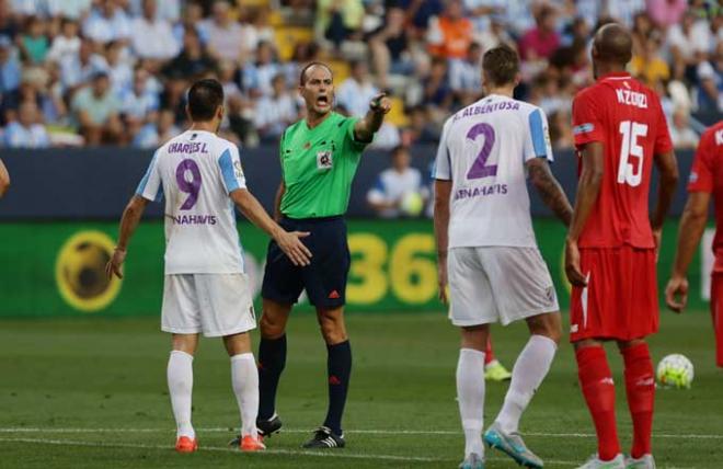 Álvarez Izquierdo, en el Málaga-Sevilla que inauguró la temporada.