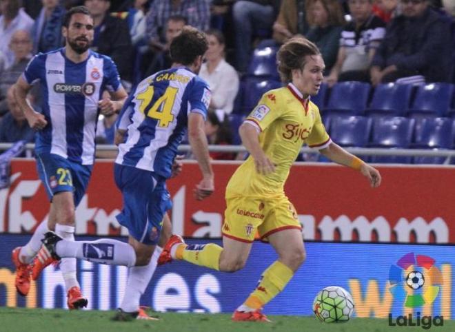 Halilovic, en una acción del partido.