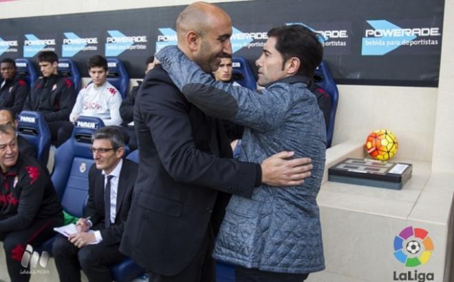 Abelardo, con Marcelino, en El Madrigal.