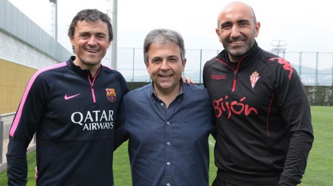 Abelardo y Luis Enrique. (FOTO: TN COMUNICACIÓ).