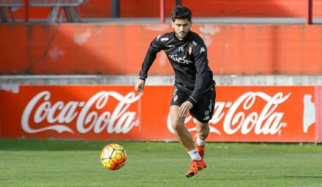 Nacho Cases, en un entrenamiento. (FOTO: Rodrigo Medina).