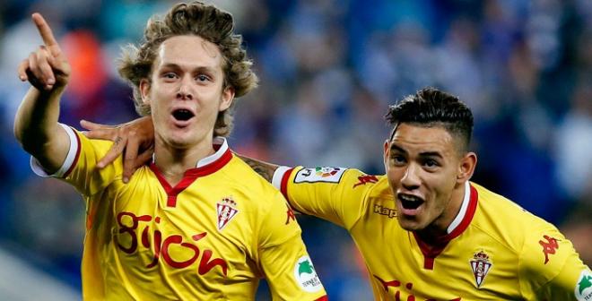 Halilovic, celebrando su gol al Espanyol. (FOTO: EFE).