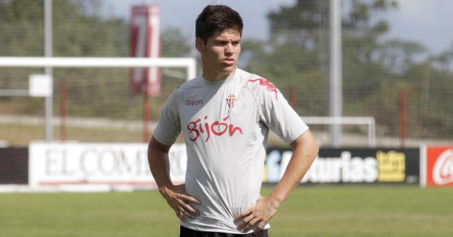 Jorge Meré, en un entrenamiento. (FOTO: Rodrigo Medina).