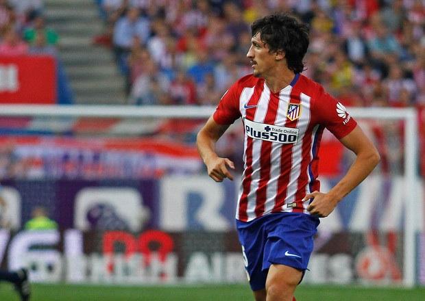 Savic, en un partido con el Atlético.