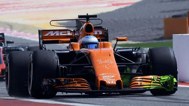 Alonso, en el Gran Premio de Bahrein (Foto: EFE).