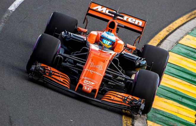 Fernando Alonso, durante el GP de Australia.
