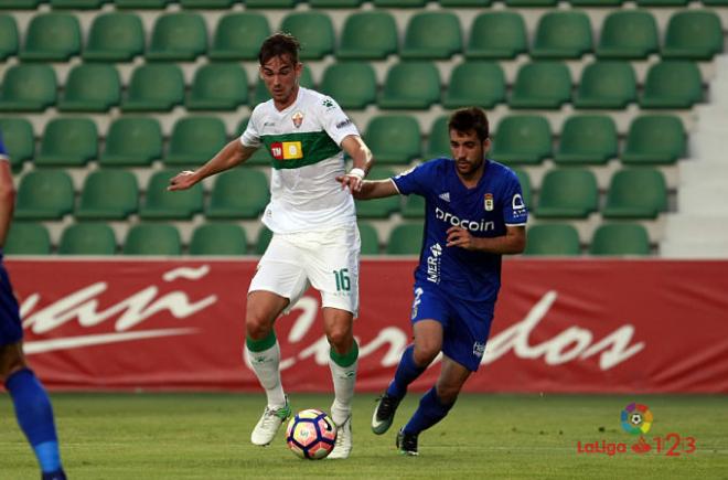 Diegui Johannesson, en el Martínez Valero (Foto: LaLiga).