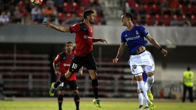 Un lance del encuentro ante el Mallorca en la primera vuelta.