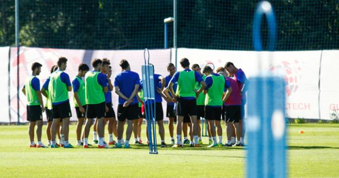 Imagen de un entrenamiento del cuadro azul (Foto: Lorena Francos).