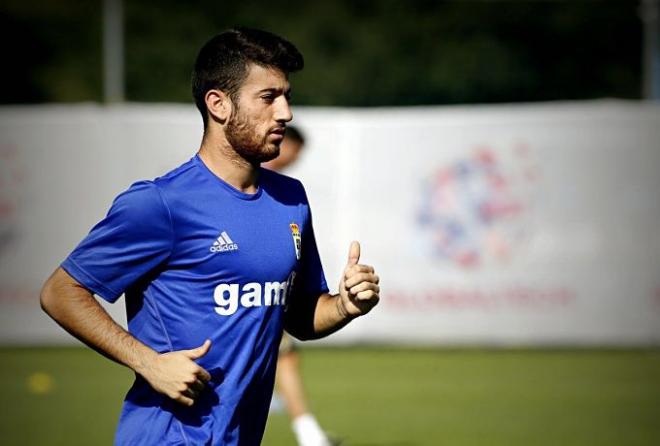 Imagen del futbolista en un entrenamiento.