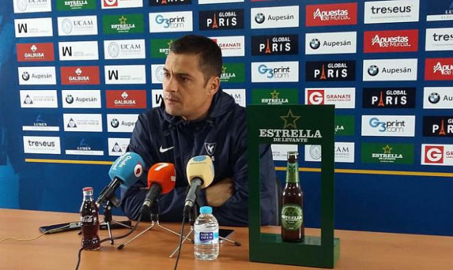 Francisco, en sala de prensa (Foto: UCAM).