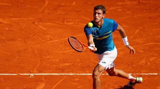 Pablo Carreño, durante el partido ante Almagro en Estoril.