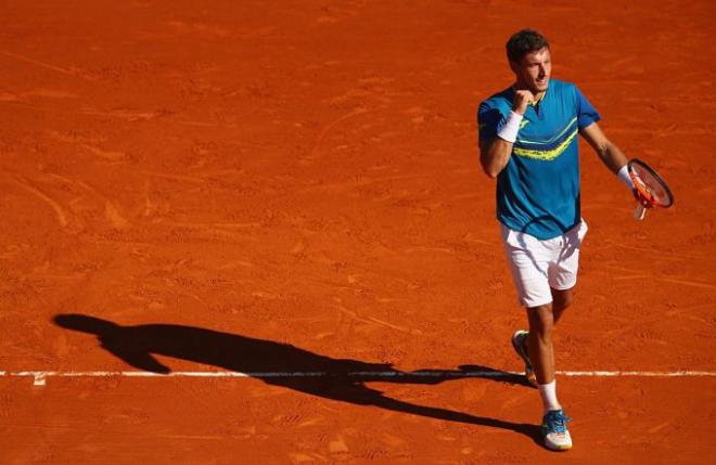 Carreño celebra su triunfo en Montecarlo (Foto: EFE).