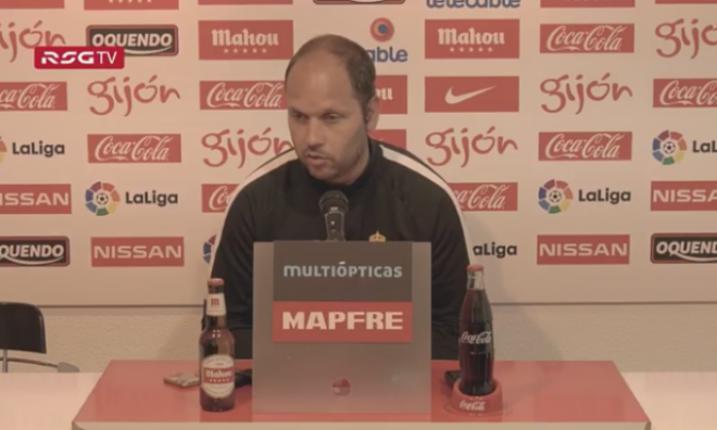 José Alberto López, en sala de prensa.