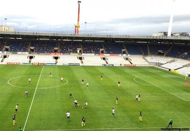 Imagen del choque ante el Racing (Foto: RSG).