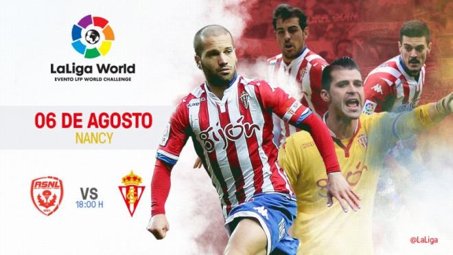 El partido ante el Nancy, enmarcado en LaLiga World (Foto: LaLiga).