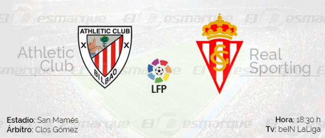 El Sporting se enfrenta al Athletic en San Mamés.