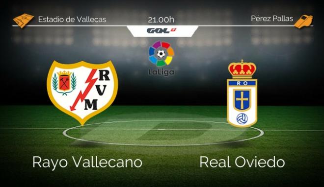 Rayo Vallecano - Real Oviedo. Viernes 21:00. Vallecas.