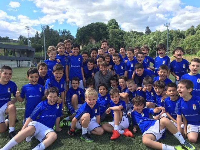 Michu, en el Campus del Real Oviedo (Foto: Real Oviedo).