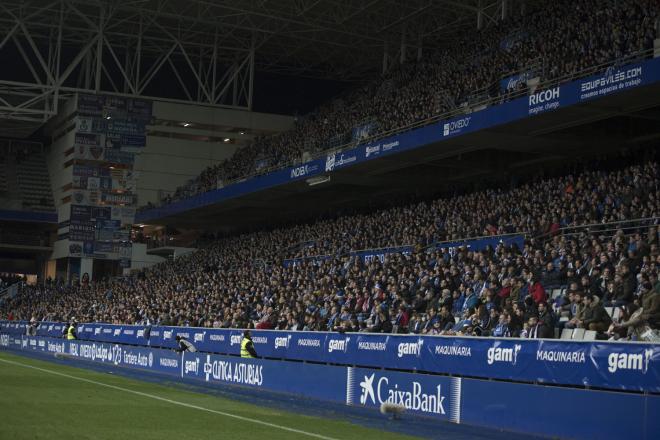 Una imagen del Carlos Tartiere en el último partido ante la Cultural (Foto: Laura Caraduje).