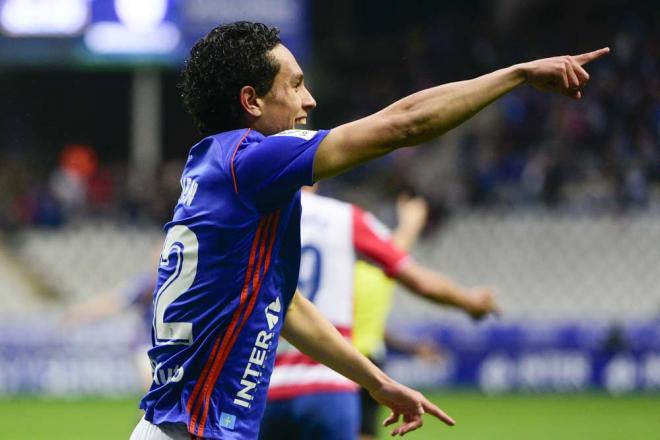 Steven celebra su gol frente al Granada (Foto: Laura Caraduje).