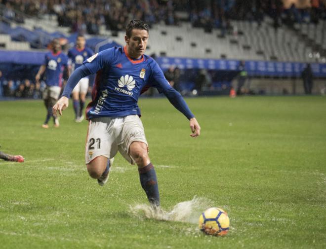 Saúl en una imagen del partido ante Osasuna (Foto: Laura Caraduje).