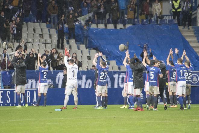 Celebración de la victoria ante Osasuna (Foto: Laura Caraduje).