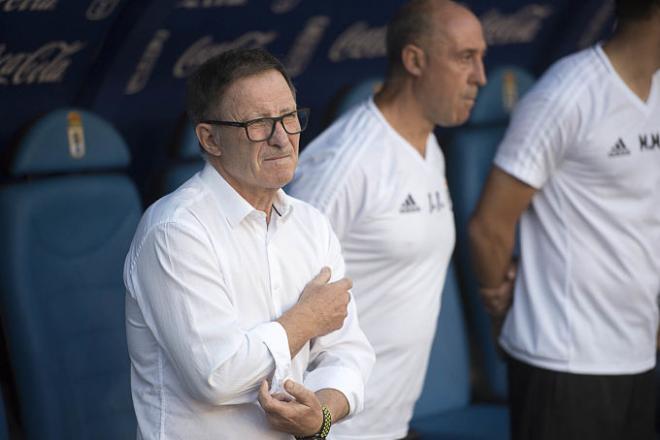 Anquela en un momento del partido ante el Rayo (Foto: Laura Caraduje).