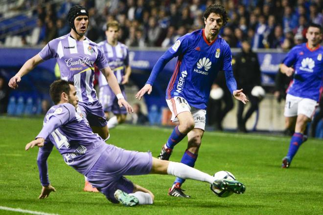 Fabbrini en una acción del partido ante el Valladolid (Foto: Laura Caraduje).