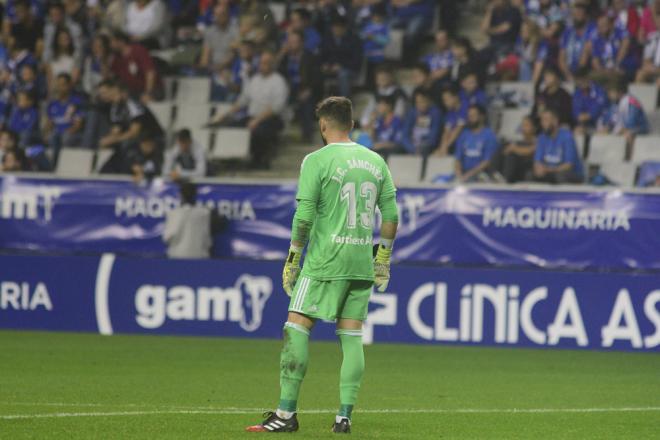 Juan Carlos, en el partido contra el Zaragoza (Foto: Laura Caraduje).