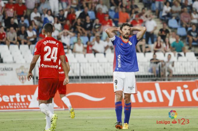 Toché se lamenta en el partido contra el Almería (Foto: LaLiga).