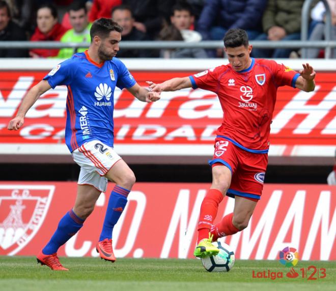 Diegui, durante el partido (Foto: LaLiga).