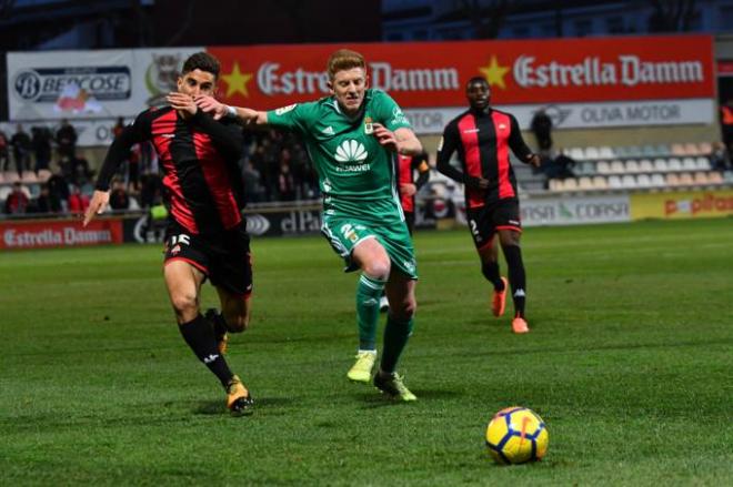 Mossa en una acción del partido ante el Reus (Foto: Laia Solanellas).