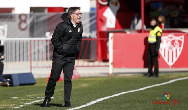 Anquela, durante el partido (Foto: LaLiga).