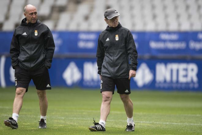 Anquela en un entrenamiento esta temporada (Foto: Laura Caraduje).