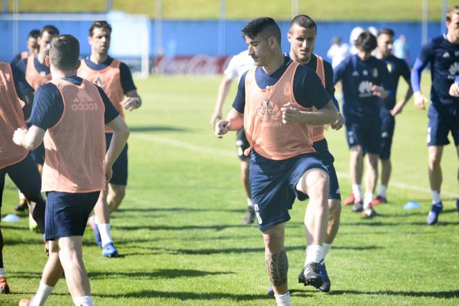 Saúl en un entrenamiento esta temporada (Foto: Laura Caraduje).