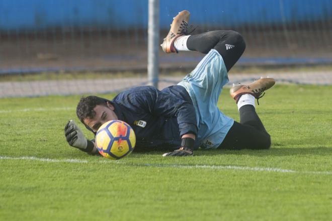 Alfonso Herrero en un entrenamiento esta temporada (Foto: Laura Caraduje).