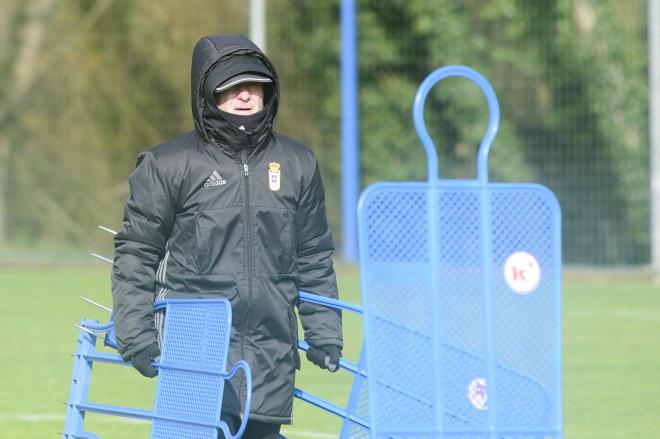 Anquela en un entrenamiento esta temporada (Foto: Laura Caraduje).