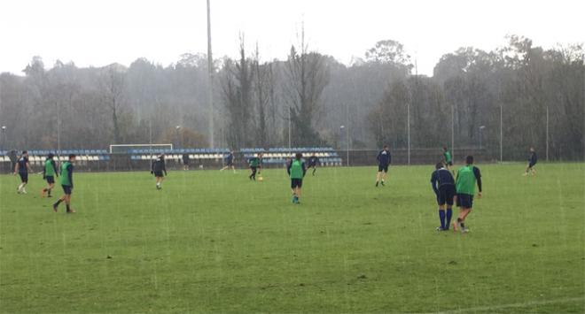 Imagen de la sesión de entrenamiento (Foto: Borja García).