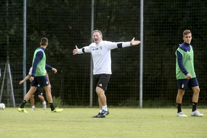 Anquela en un entrenamiento esta temporada (Foto: Laura Caraduje).